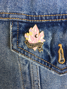 PROTECTION FROM A$$HOLES ENAMEL PIN